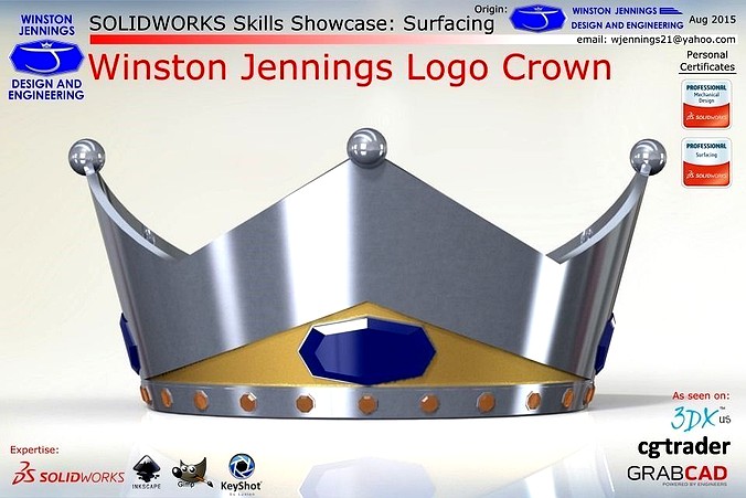 SW Skills - Winston Jennings Logo Crown