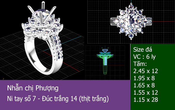 Diamond ring 4 floor | 3D