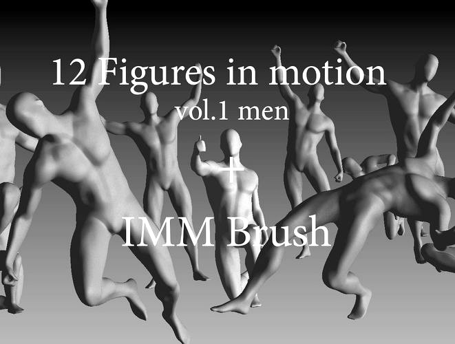 12 Figures of Men in Motion vol1