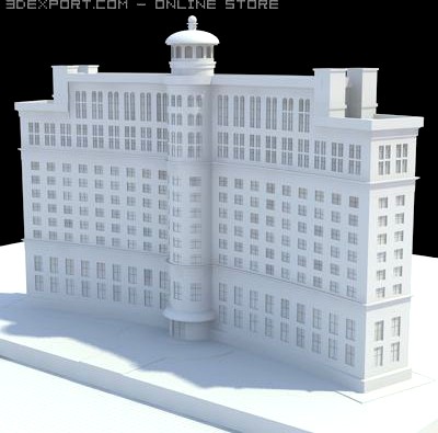 Luxury Hotel 3D Model