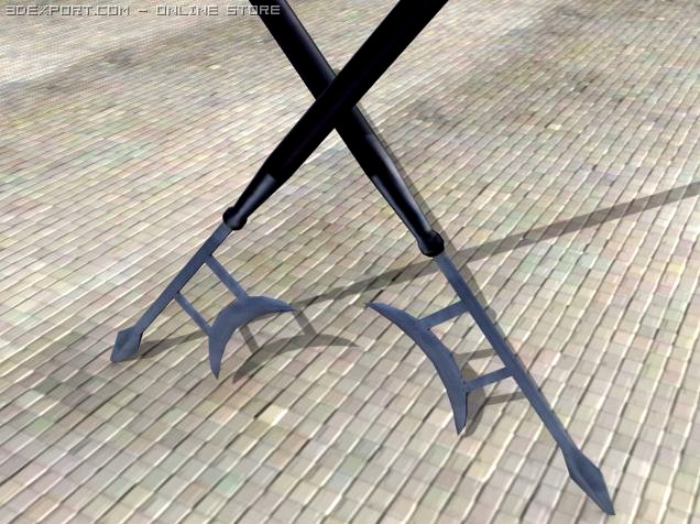 Pike Halberd 3D Model