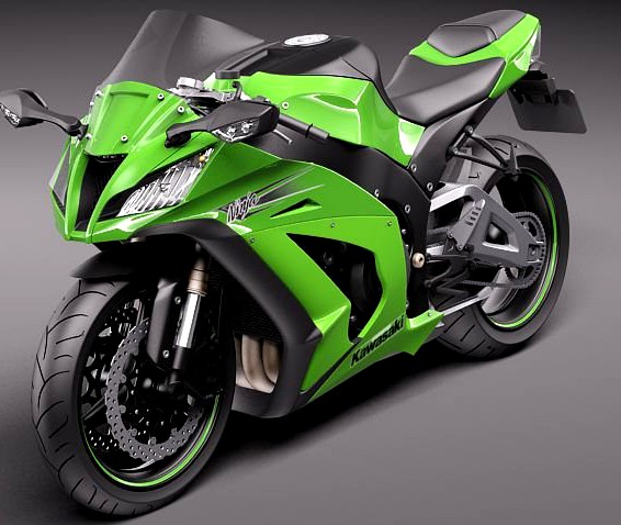 Kawasaki Ninja ZX10R 2011 3D Model