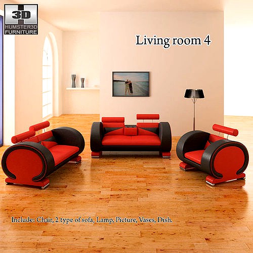 Living Room 4 Set