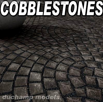 Cobblestone complex texture 3D Model