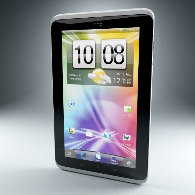HTC Flyer Tablet 3D Model