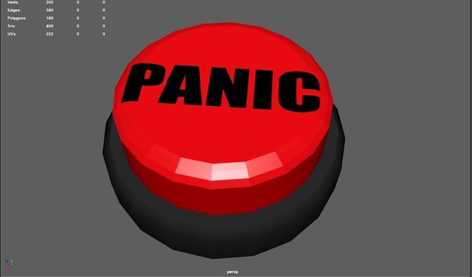 Panic Button - Low Poly
