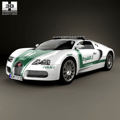 Bugatti Veyron Police Dubai 2014