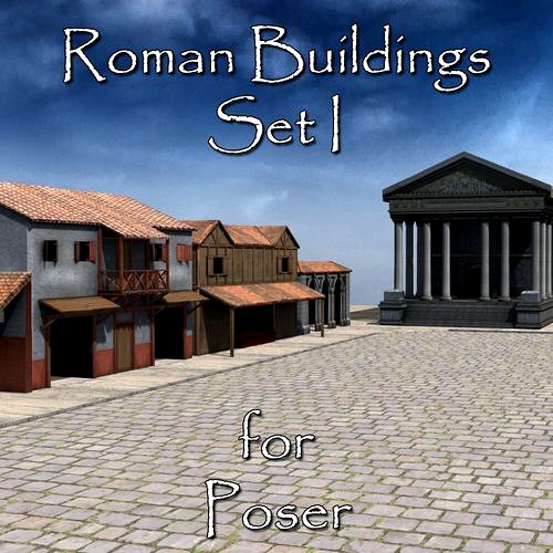 Roman Buildings Set I for Poser