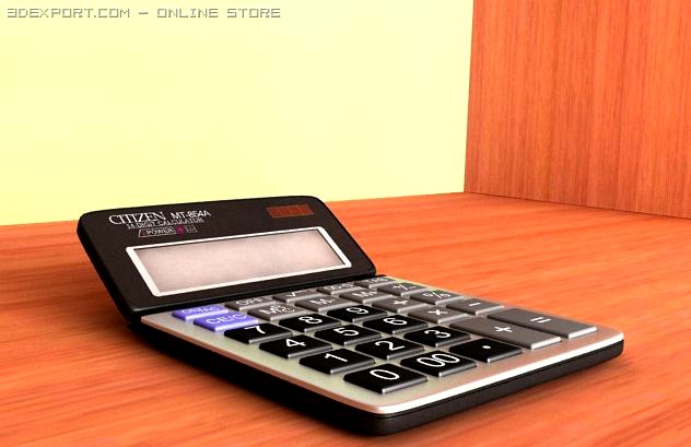 CITIZEN Electronic calculator 3D Model