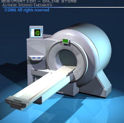 Magnetic resonance scanner 3D Model