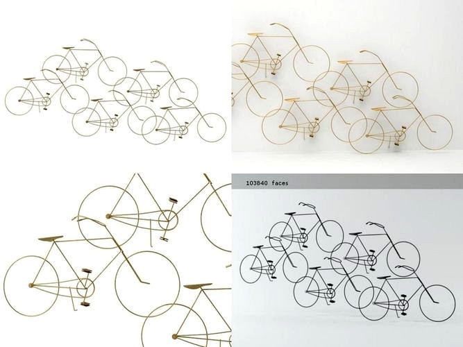 Bicycles Wall Sculpture