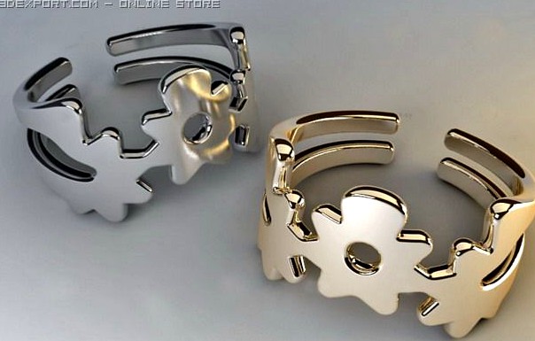 Download free Daisy Ring 3D Model