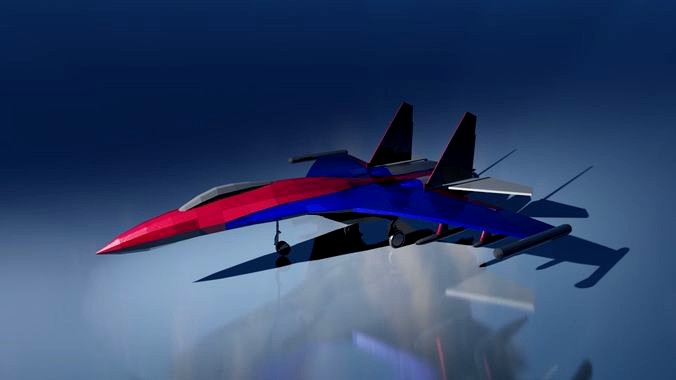 Low-poly SU-35