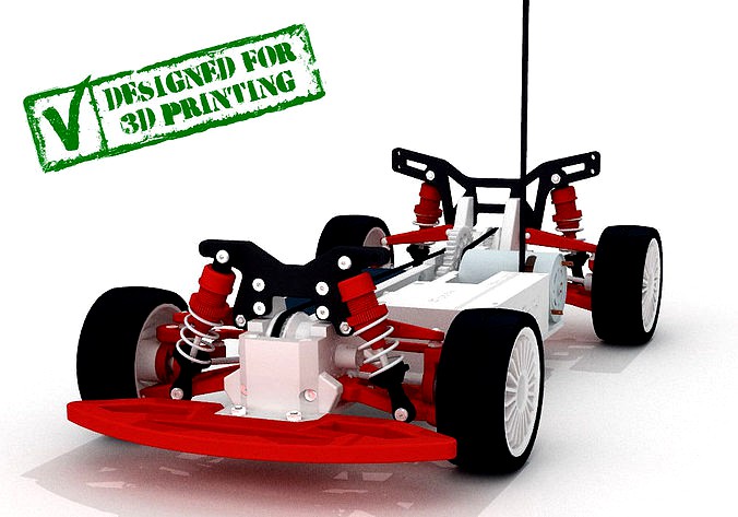 OpenRC 110 4WD Touring Concept RC Car 3D printable