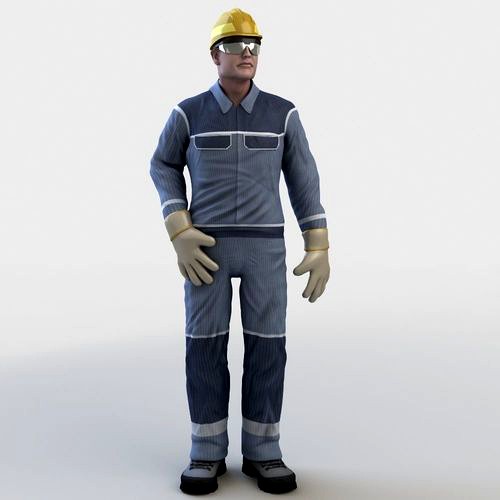 Realistic Worker Character