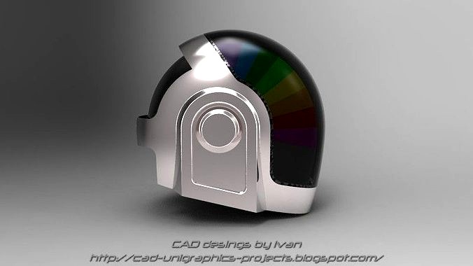 Daft Punk helmet model and tutorial