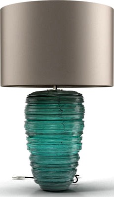 Porta Romana THREAD LAMP Turquoise