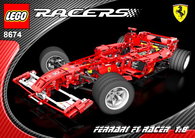 Lego 8674 F1 Racers 3D Model