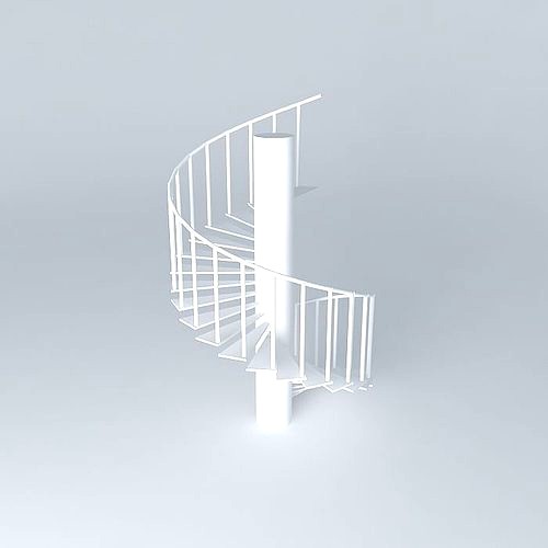 spiral staircase with handrails
