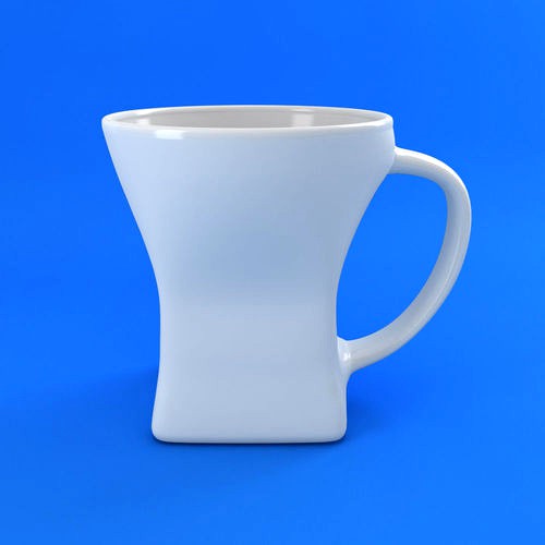 Coffee Tea Cup 004 - Studio Setup - Low Poly Subdivs