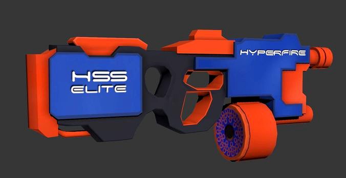 Low Poly Hyperfire Gun