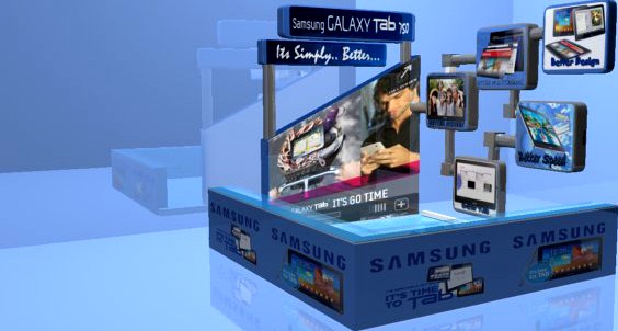 Kiosk for Exhibitions at mall 3D Model