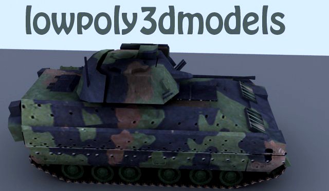3D Model Bradley Tank 3D Model