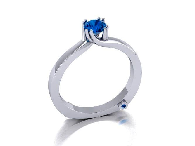 Ring with diamonds | 3D