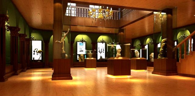 Lobby Space 058 3D Model