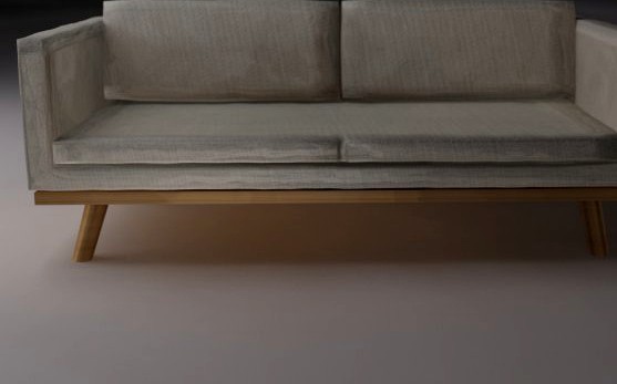 Oscar Three Seater Sofa 3D Model