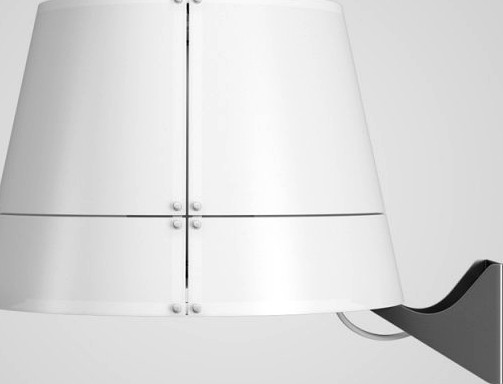 CGAxis White Wall Lamp 29 3D Model