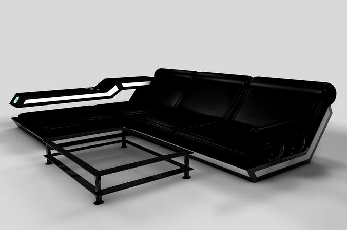 Futuristic Couch and Table
