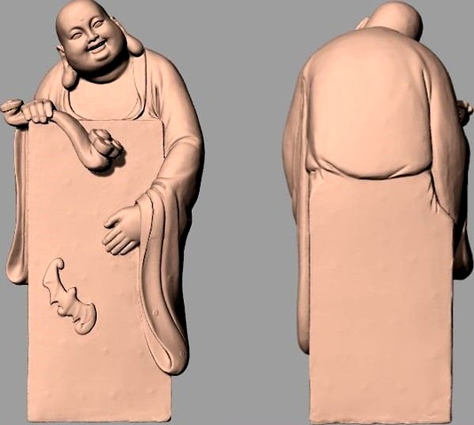 China Sculpture Model Happiness Buddha Maitreya Seal