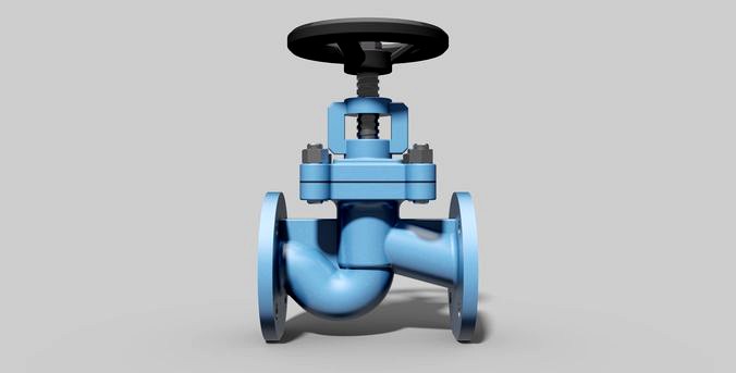 DN50 PN40 - Bellow sealed globe valve - Autodesk Inventor