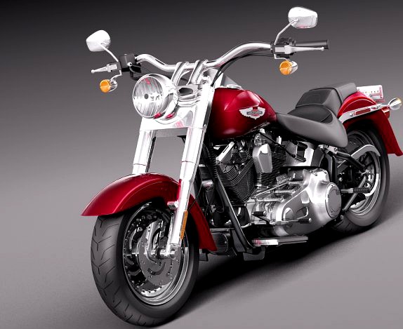 Harley Davidson Fat Boy 2015 3D Model