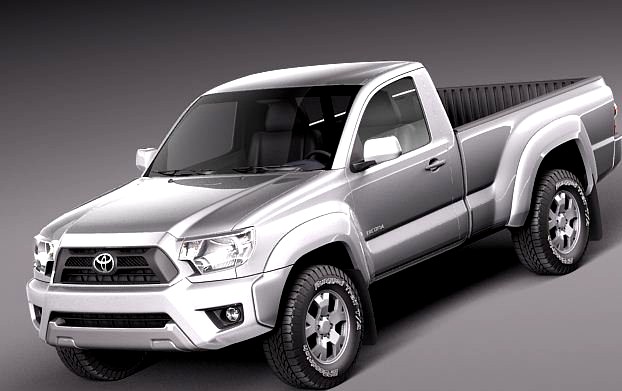 Toyota Tacoma 2012 single cab 3D Model