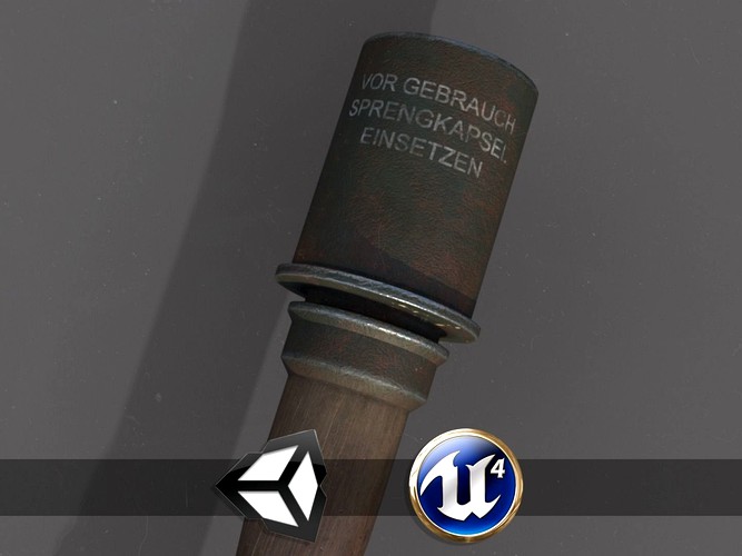 World War II - German Grenade - PBR Weapon