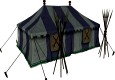 Medieval tent blue 3D Model