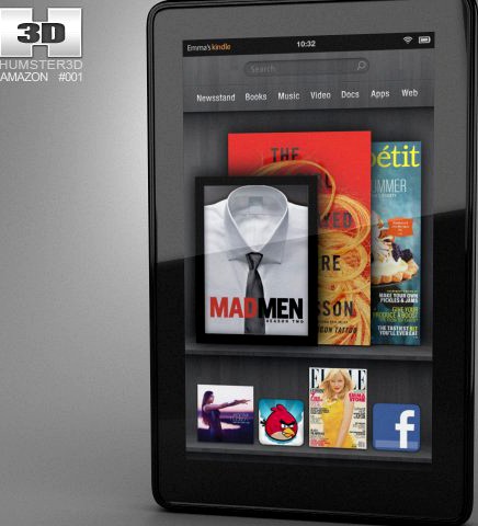 Amazon Kindle Fire 3D Model