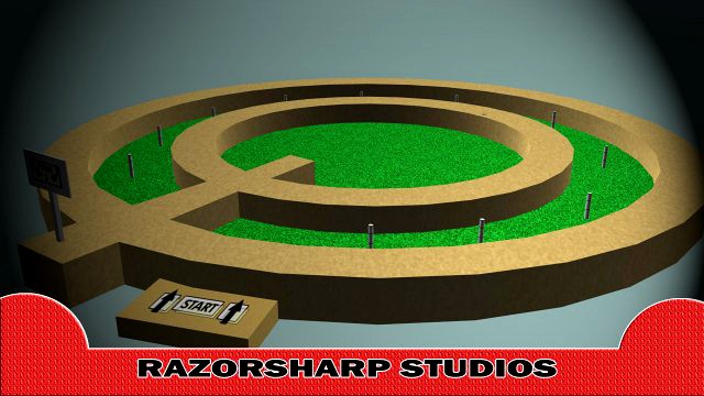 Mini Golf Alphabet Q Hole 3D Model