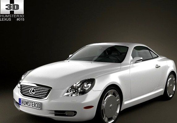 Lexus SC Z40 2007 3D Model