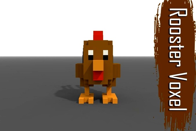 Voxel Rooster