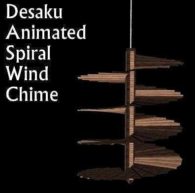 Animated Spiral Wind Chime and Round Wind Chime