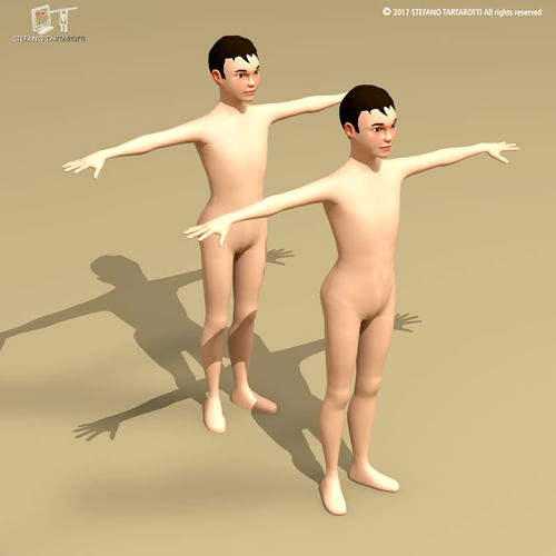 Stylized boy