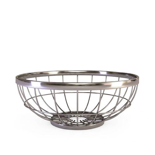 Round Wire Grid Fruit Basket