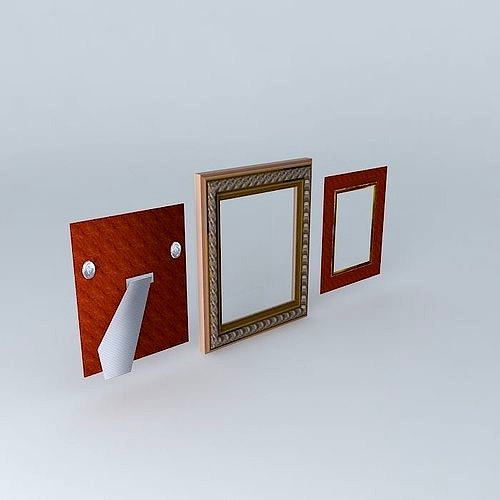 Picture Frame Bespoke Victorian Crimson Gold Lace