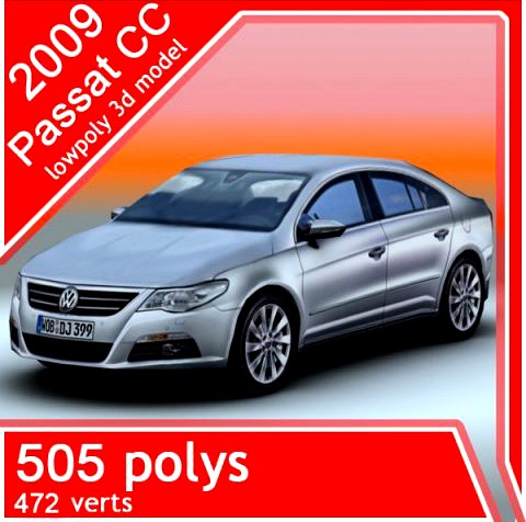 2009 volkswagen Passat CC 3D Model