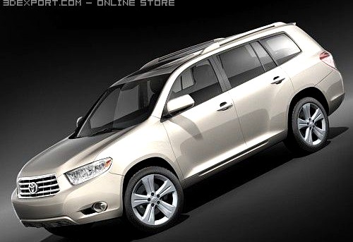Toyota Highlander 2008 3D Model