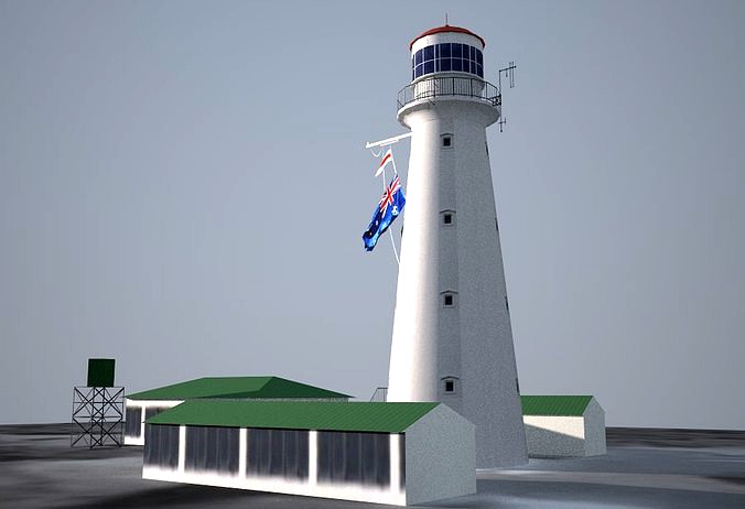 The Sandy Cape Lighthouse Low poly