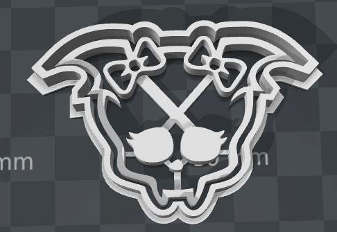 Monster High SKULLETTE cookie cutter of Draculaura | 3D